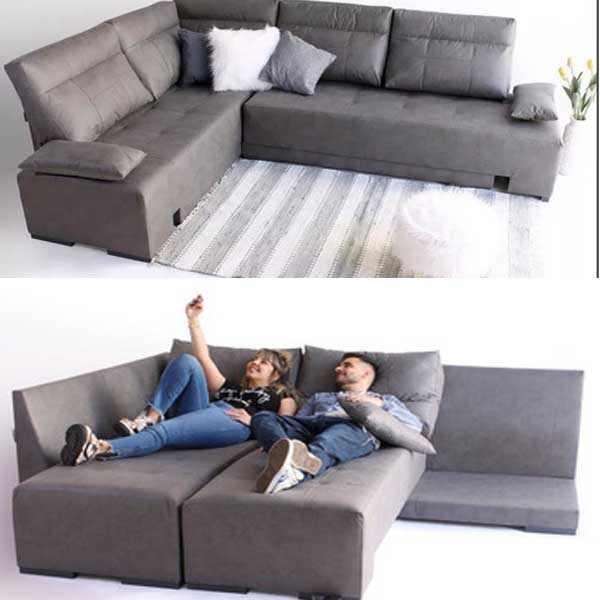 Sofa Cama 2 Plazas 2 Cuerpos Convertible Living Sillon
