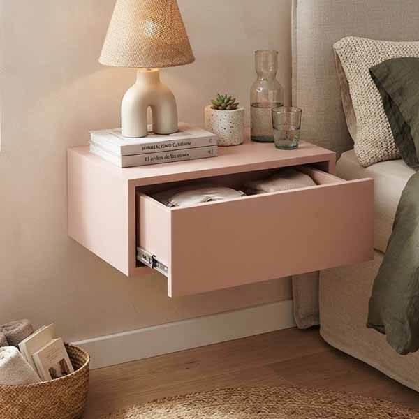 mesa de luz flotante laca rosa (1)