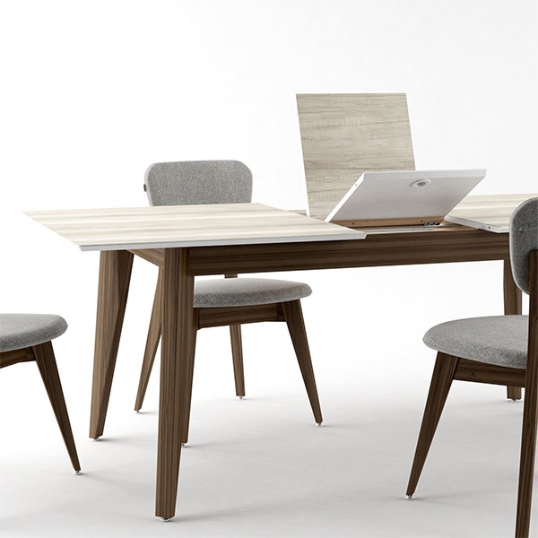 Silla Pampa Madera maciza tabaco | Proze